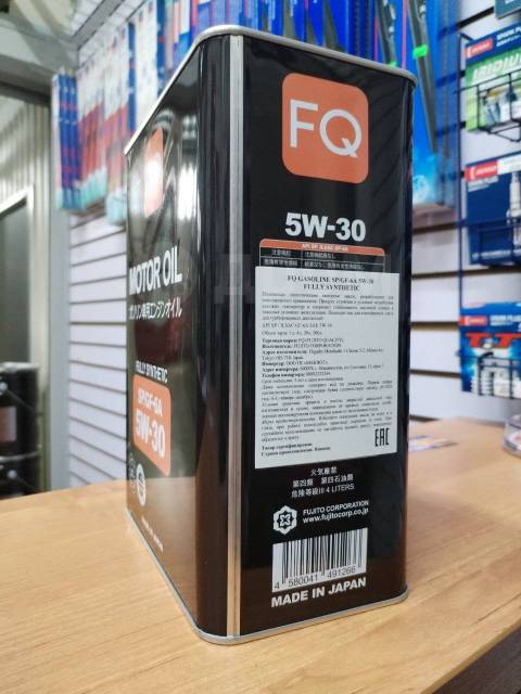 Моторное масло FQ 5W-30 SP/GF-6A Fully Synthetic 4л, FQ Fujito Quality ...