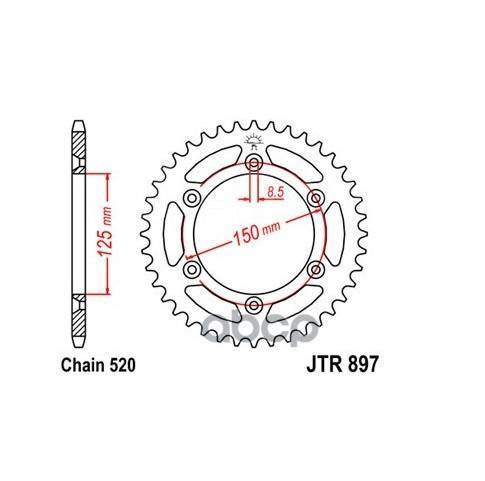   897.50  JT Sprockets . JTR89750SC 