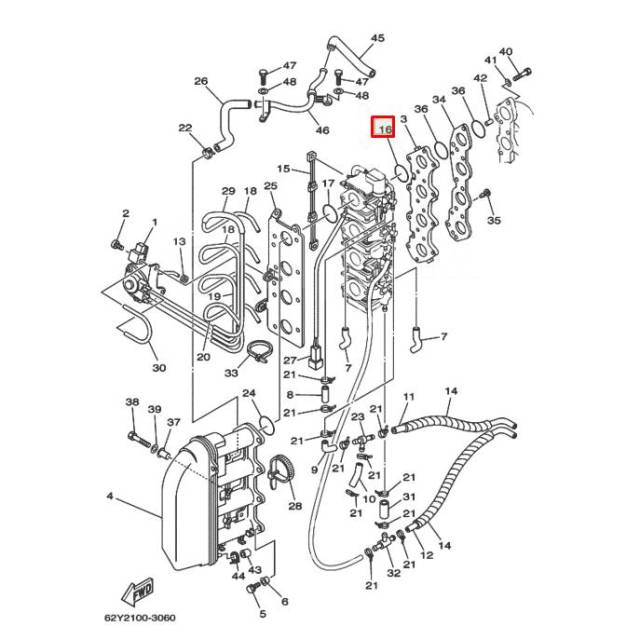    Yamaha F40-50 (62Y) 93210-30MH4 