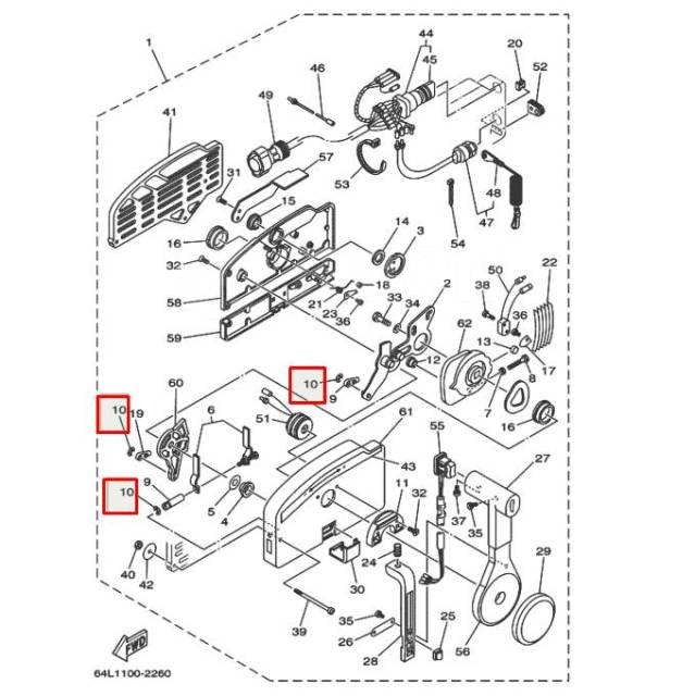   Yamaha 6-250, F4-250 (93430-06024) (Yamaha) 