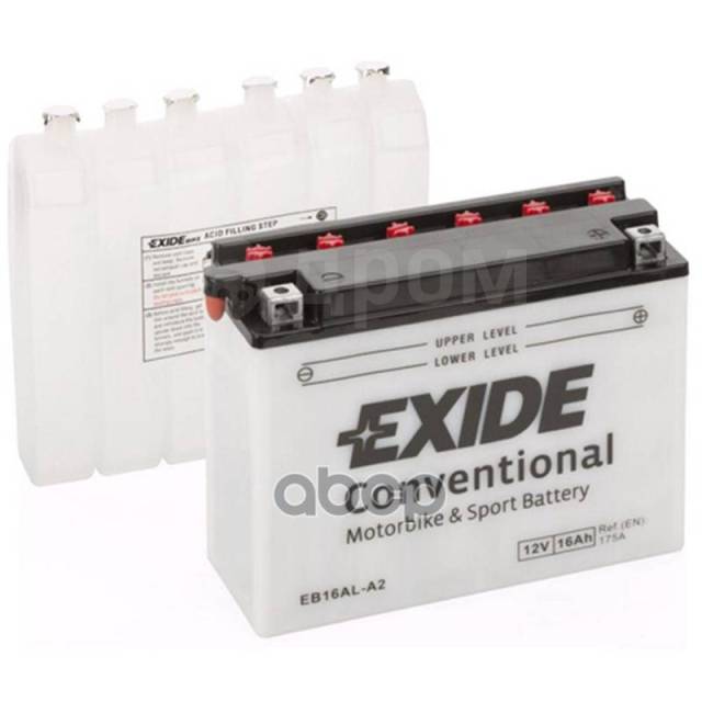 !  16Ah 175A 205/70/165 moto .  .  EXIDE . EB16ALA2 