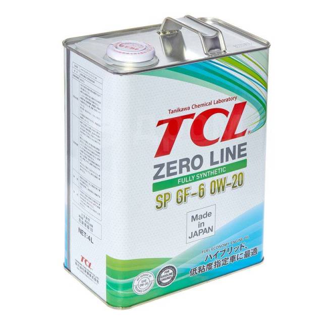Масло моторное TCL Zero Line 0W20 4L, синтетическое, 4,00 л. SP, бензин ...