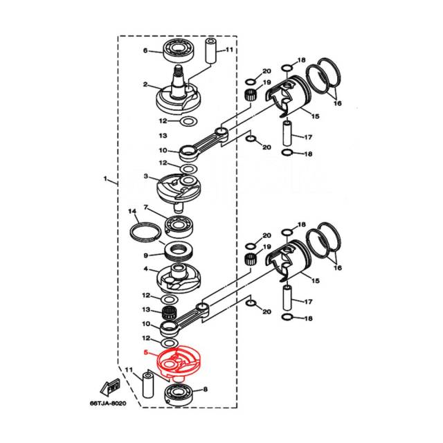  ()  Skipper  Yamaha 40  () 4 SK66T-11442-00 