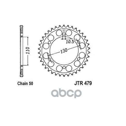  !  130X10.5x110x45z Yamaha Fz1 06> JT Sprockets . JTR47945 