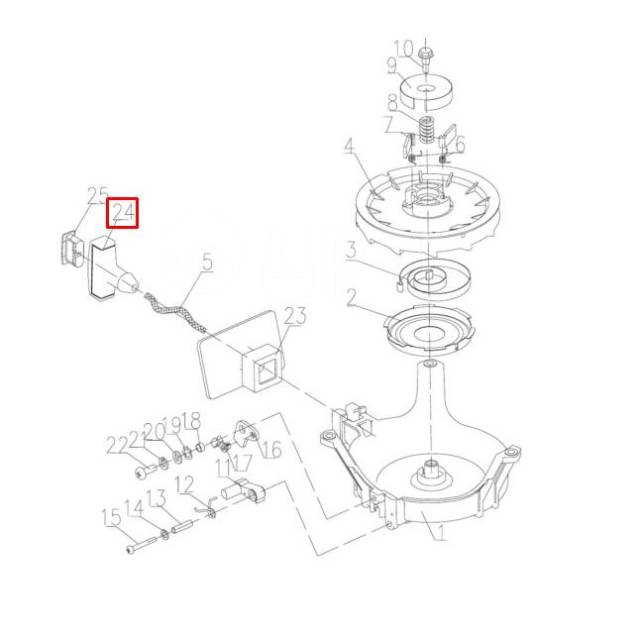    Yamaha 4-8 (15F-01.01.08; PNFM40E-07021; 15A-400019) (YUELANG) 