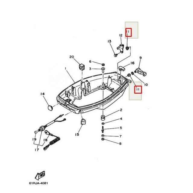      Yamaha 4-250, F2-300 (PREMARINE) 