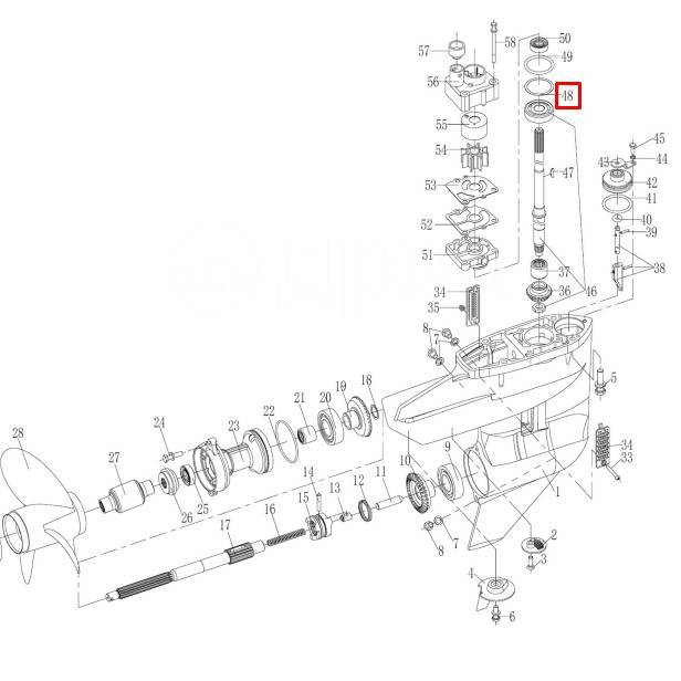   Tohatsu 9,9-30 (20F-06.00.00.12) 0,3mm (YUELANG) 