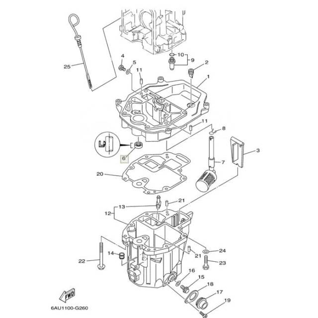  Yamaha  F6-9,9;  F300-350 (93101-12M70) (12x22x7) (Yamaha) 