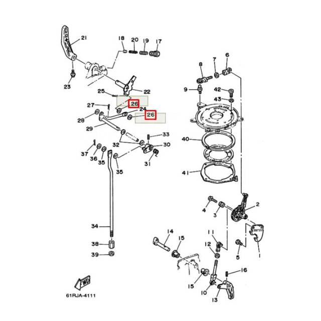   .  Yamaha 20-30, 200-250, F6-9.9 (90202-06007) (Yamaha) 