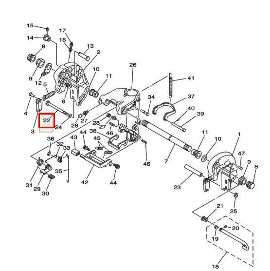  M8x160  Yamaha 25-30 (T30-14023) (YUELANG) 