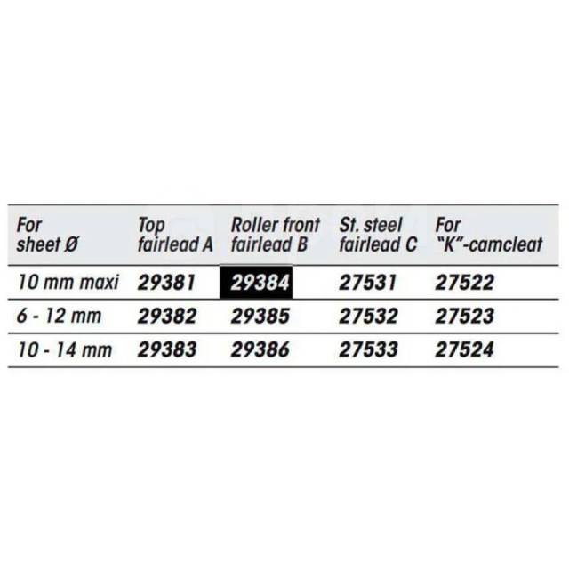      Brown 6-12 mm Barton marine 29385 Fairlead 