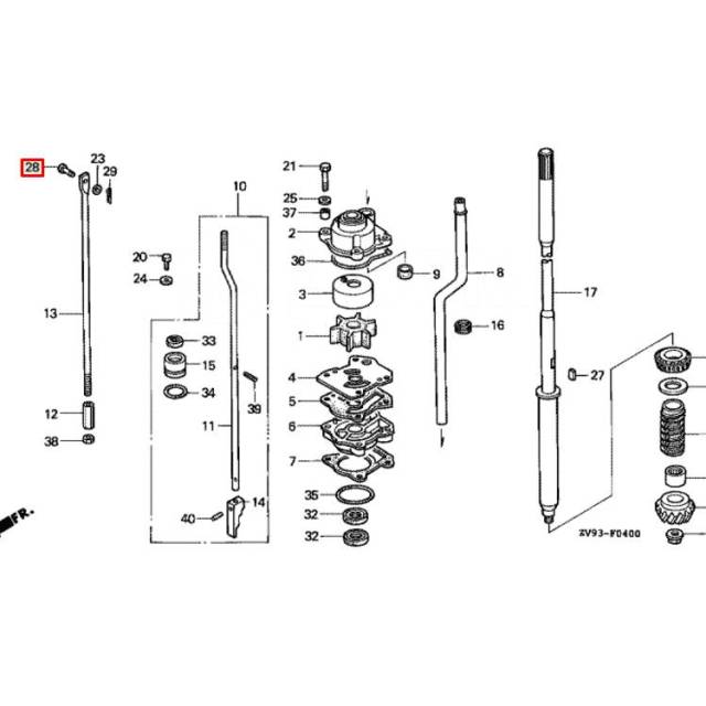 , 5X17 Honda 90754-921-010 