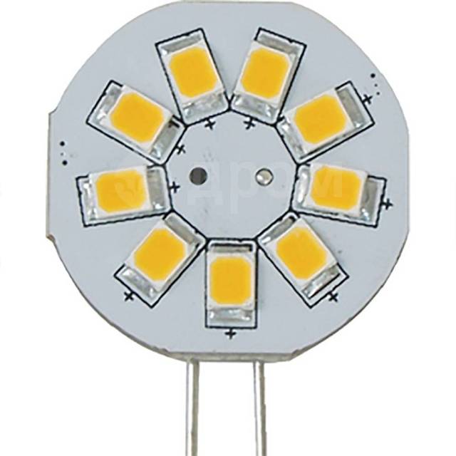   G4 Side Pin CW 9SMD Cool White 140 Lumens Scandvik 390-41021P 