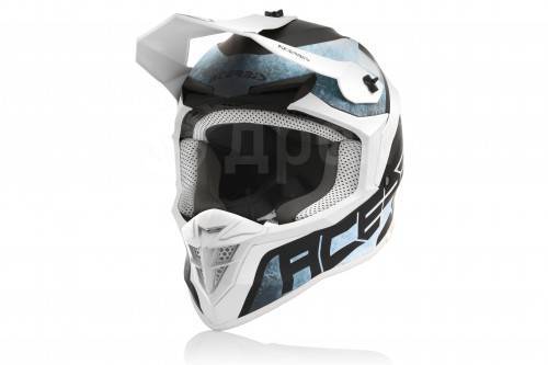  Acerbis LINEAR White/Light-Blue, XXL 