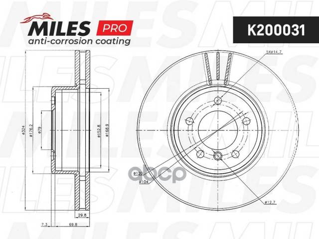   Bmw E60/61 2.0-3.0 03-  .   Pro Miles . K200031