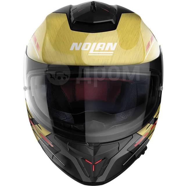  Nolan N80-8 Meteor N-Com 069 Black Yellow Integral Motorcycle 