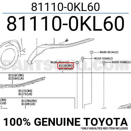 "Фара перед Hilux (GUN156) 05.2020 - RH Оригинал 100%"