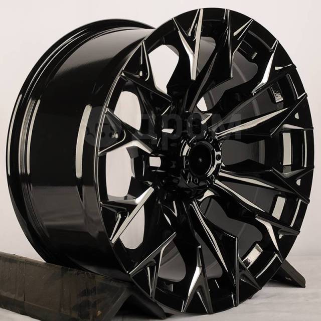 Диск колёсный Anzoo JT227-8 9.0x18/6x139.7 D110.1 ET0 Gloss Black+Milling