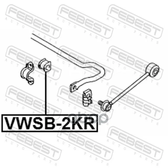 ������ ������� ������������� D22 �������� ��� Volkswagen Caddy III (2K#/2K#) 2004-2010 VWSB-2KR Febest ���. VWSB-2KR VWSB2KR �� �����