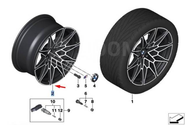 Диск колесный 9,5Jx19 ET:20 BMW 36117882868