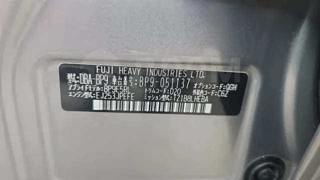 ������������ Subaru Outback 2007 20401AG000 BP9 EJ253, �������� 20401AG000 �� �����