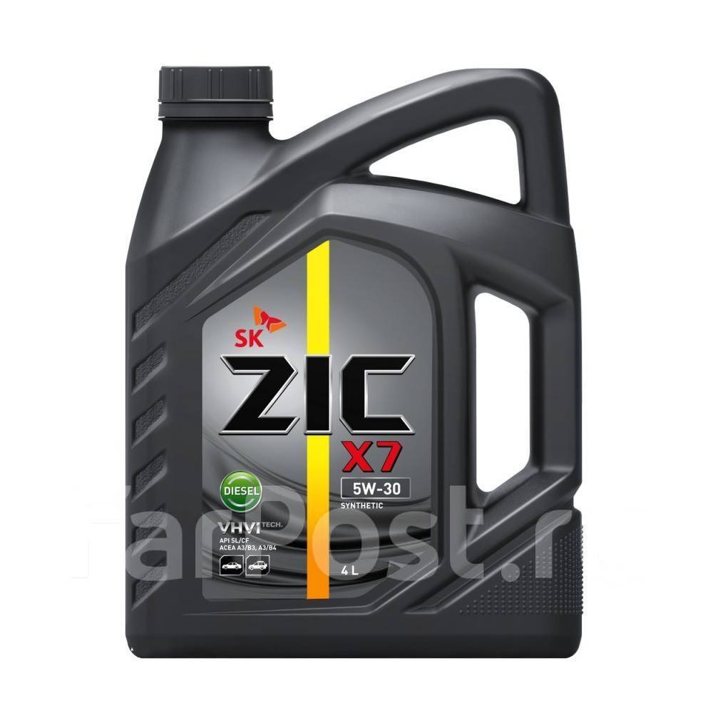 Синт) Корея моторное масло ZIC X7 10w40 Diesel A3 4л (п/ Zic,  полусинтетическое, 4,00 л. A3, бензин, дизель. Цена: 2 650₽ в Ангарске