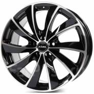 R17 5x100 7,5J ET36 D63,3 Rial Lugano Diamond Black Front Polished 