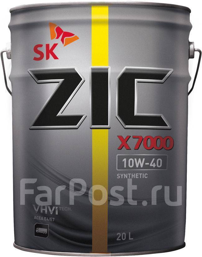 Масло дизельное X7000 AP CI-4/SL/E7/E4 10W40 синт.20л ZIC [ALI181405 ...