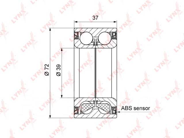 Купить Комплект подшипника ступицы колеса | перед | LYNXauto WB1425 в ...