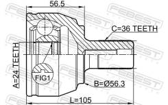   Ford Focus 2/C-Max 1,6-1,8 , 36*24  2110-Focii20 