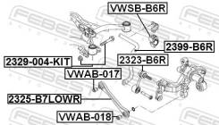 -+! Audi A3 all 04>/A4 all 08>, VW Golf 5/Caddy all 04> Febest 2329004KIT 