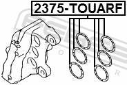   ! d30 Brembo Audi Q7, VW Toureg 02> Febest 2375Touarf 