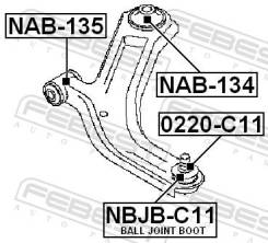      Nissan Tiida C11 2005-2012 54501-EL000 Febest 0220C11 