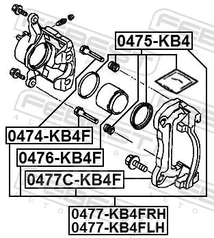 ��������� ������� �����. d60 Mitsubishi L200 00, Nissan NV200 10 0475-KB4_� � [0475KB4] 0475KB4 �� �����