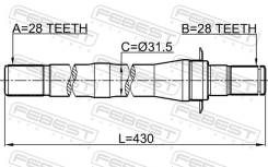   28x430x28 1212CM10AT4WD 