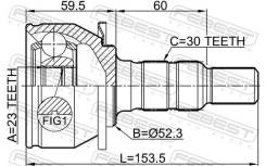  .23X52X30 OPEL Astra J 2010-2015 1810-ASJ14AT 1810ASJ14AT 