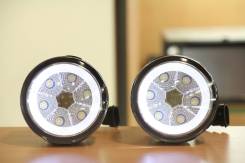 Светодиодные туманки LED с ангельскими глазками Nissan. Супер качество в Хабаровске Лампа светодиодная. Nissan: Teana, X-Trail, Presage, Elgrand, Serena, Murano, Fuga, NV200, Juke, Cube, Skyline Crossover, Skyline, Patrol, Pathfinder...