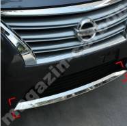 Молдинг бампера Nissan Sylphy/Sentra 2013-2015 в Уссурийске Накладка на бампер. Nissan Sylphy Nissan Sentra