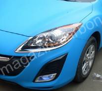 Хром накладки под фары Mazda Axela 2009-2013 в Уссурийске Накладка на фару. Mazda Axela, BL3FW, BL5FP, BL5FW, BLEAP, BLEAW, BLEFP, BLEFW, BLFFP, BLFFW Двигатели: L3VDT, LFVDS, LFVE, PEVPS, ZYVE