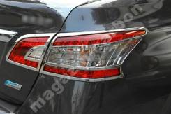 Накладки на стопы Nissan Sylphy/Sentra 2013-2019 в Уссурийске Накладка на стоп-сигнал. Nissan Sylphy, TB17 Nissan Sentra, B17 MRA8DE, HR16DE