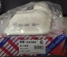 Фильтр воздушный RB-Exide A-195. В наличии! в Хабаровске Фильтр воздушный. Toyota: Mark II Wagon Blit, Crown Majesta, Crown, Verossa, RAV4, Mark II, Altezza, Cresta, Chaser Lexus IS300, GXE10 Lexus IS200, GX...