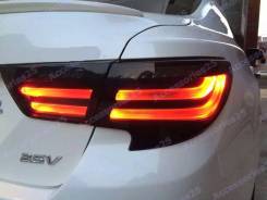 Стопы LED тюнинг Toyota Mark X grx130 2012г+. (стиль BMW) Smoke