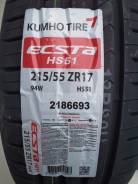 Kumho Ecsta HS51, 215/55 ZR17 во Владивостоке Kumho Solus/Ecsta HS51. Летние, 2018 год, новые