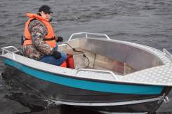 Алюминиевая лодка в Омске Wellboat. 2017 год год, двигатель подвесной, бензин