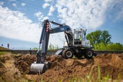Твэкс TVEX-140W, 2014 в Челябинске Твэкс TVEX-140W. Колесный экскаватор б. у RM-Terex TVEX 140W, 0,85 куб. м.