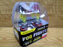 Лампа галогенная H11 12V-55W (светоотдача-100W) 3000K Yelow Ком-т 2 шт в Хабаровске Лампа галогенная. Mitsubishi Fuso Fighter Lexus: HS250h, ES300, CT200h, IS300, RX270, ES200, GS250, IS F, GS450h, IS200d, LX570, GX400, LX450d, IS350...