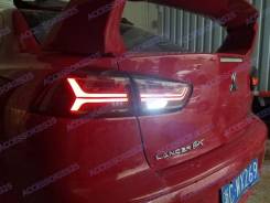 Стопы LED тюнинг Mitsubishi Lancer X / Galant Fortis (стиль Audi A6)