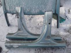 Порог металлический Тойота ПРиус в Иркутске Накладка на порог. Toyota Ractis Toyota Prius, NHW20, ZVW30, ZVW30L, ZVW35 Toyota Estima Mazda Axela Honda Fit Двигатели: 1NZFXE, 2ZRFXE