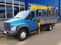 ГАЗ Газон Next C41R33, 2017 в Москве ГАЗ ГАЗон Next C41R33. КМУ Газон NEXT (C41R33)+Soosan SCS334+борт сталь 5200*2350*400мм.