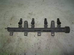 Топливная рампа Hyundai Accent II (+Тагаз) 2000-2012; Getz 2002-2010 в Челябинске Топливная рейка. Hyundai Accent, LC, LC2 Hyundai Getz, TB Hyundai Verna Hyundai Click D3EA, G4EA, G4EB, G4ECG, G4EDG, G4EK, G4EE, G4HD, G4HG